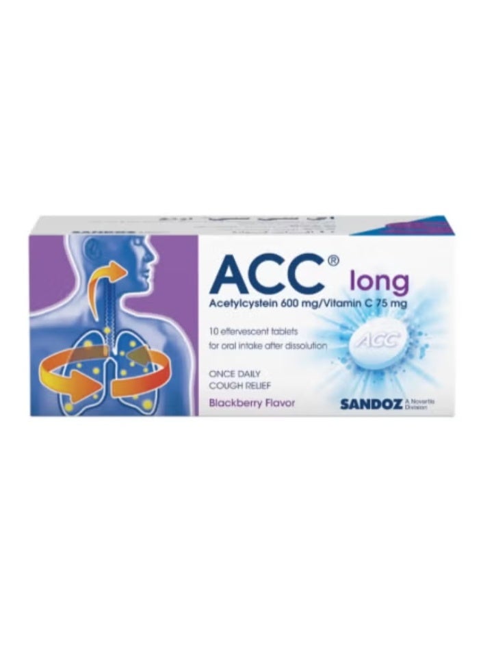 Acc Long 600 Mg Effervescent Tablet 10pcs - Image 1